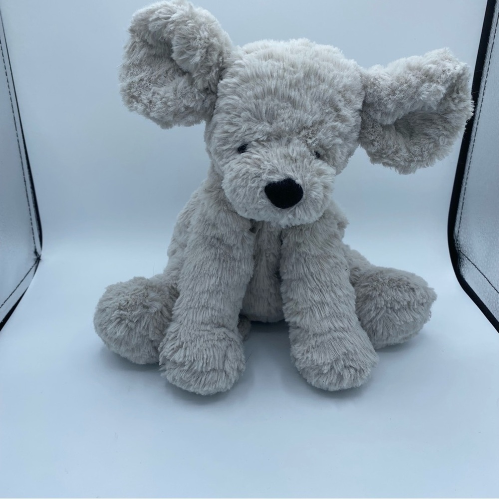 Jellycat Medium Fuddlewuddle Mouse Soft Grey‎ Retired Rare Plush Stuffed Animal